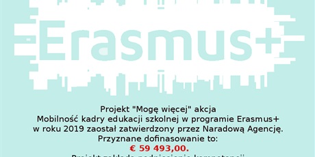 Mogę więcej - Erasmus Plus